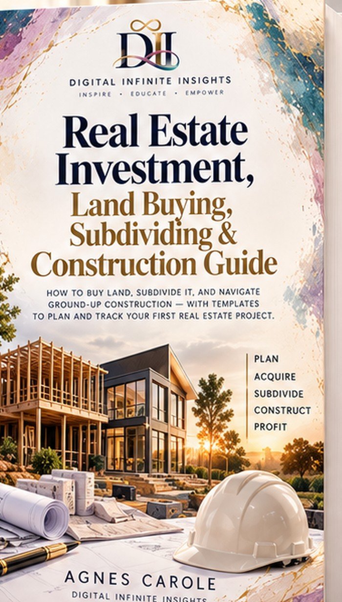 Real Estate Investment, Land Buying, Subdividing & Construction Guide book cover