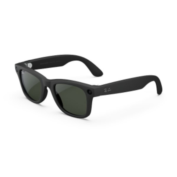 Refurbished Ray-Ban Meta Wayfarer (Gen 1), Matte Black · Clear to Graphite Green Transitions®